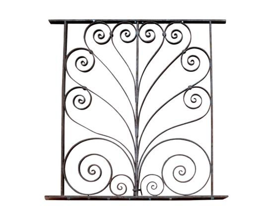 A Wrought Iron Panel 37.5" W x 1" D x 37" H (1 of 2)