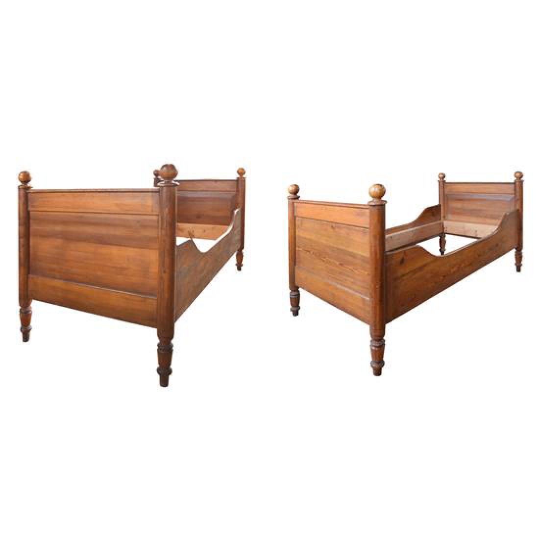 A Pair of Twin Beds 71" W x 35.5" D x 39" H (1 of 4)