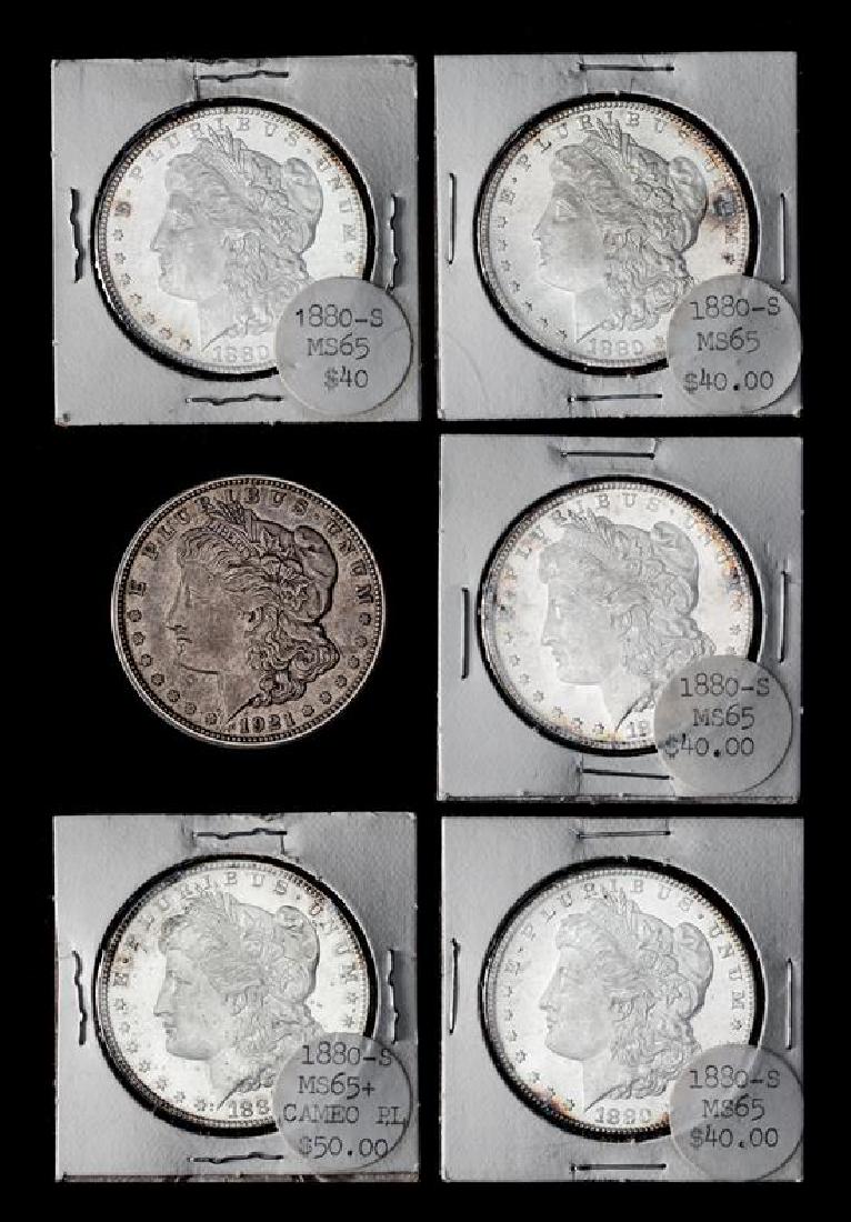 A Group of Five United States 1880-S Morgan Silver (1 of 2)