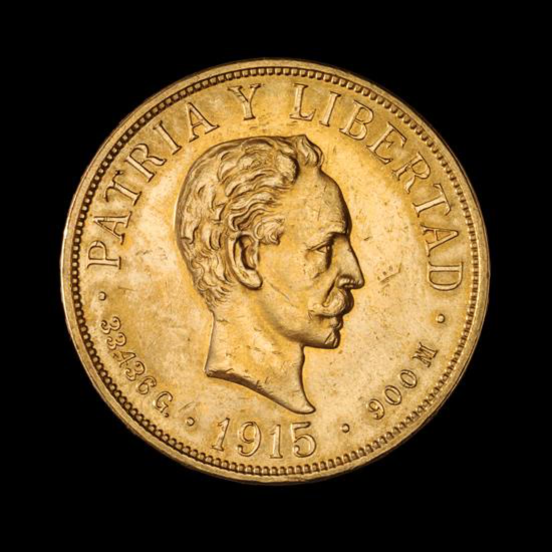* A Cuba Republic 1915 20 Peso Gold Coin (1 of 2)