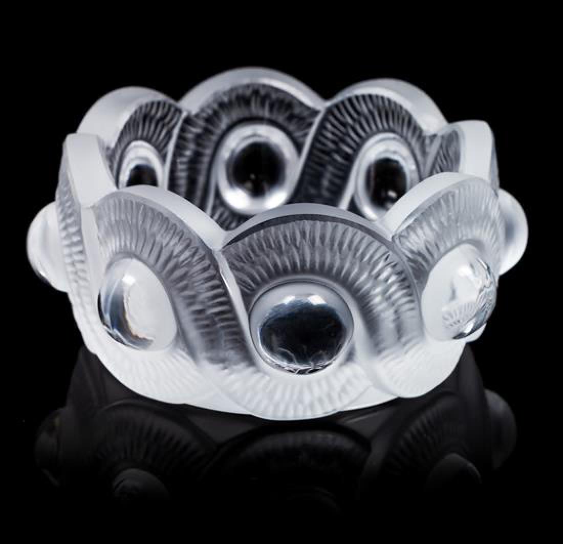 A Lalique Dish Height 4 1/4 inches. (1 of 1)