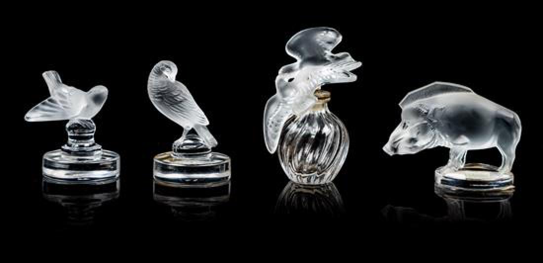 * A Collection of Lalique Glass Figures Height of (1 of 1)