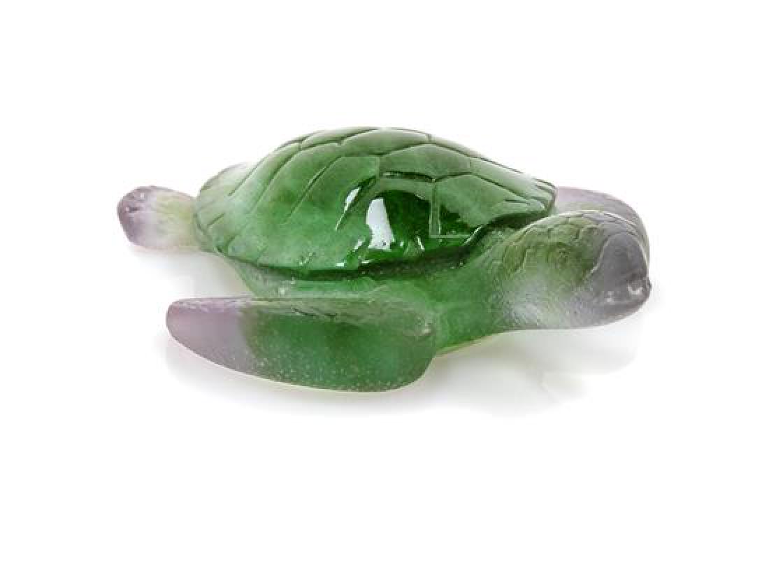 A Daum Turtle Length 2 3/8 inches.: A Daum Turtle Length 2 3/8 inches. Estimate $60-80