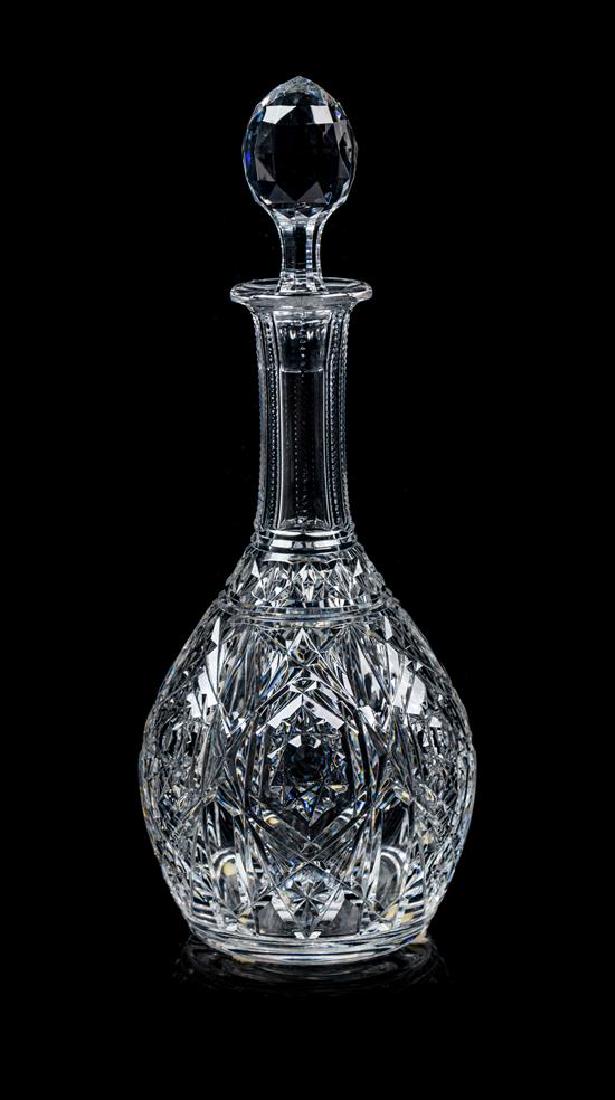 A Baccarat Decanter Height 12 1/8 inches.