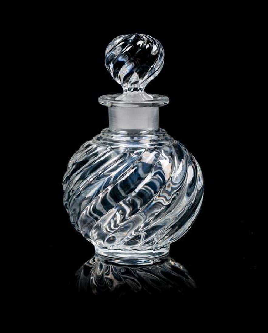 A Baccarat Glass Perfume Bottle Height 4 1/4 inches. (1 of 1)