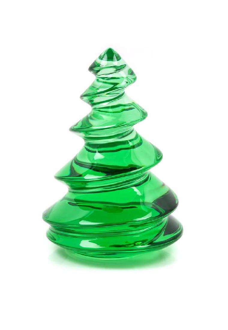 A Baccarat Green Christmas Tree Height 5 inches. (1 of 1)
