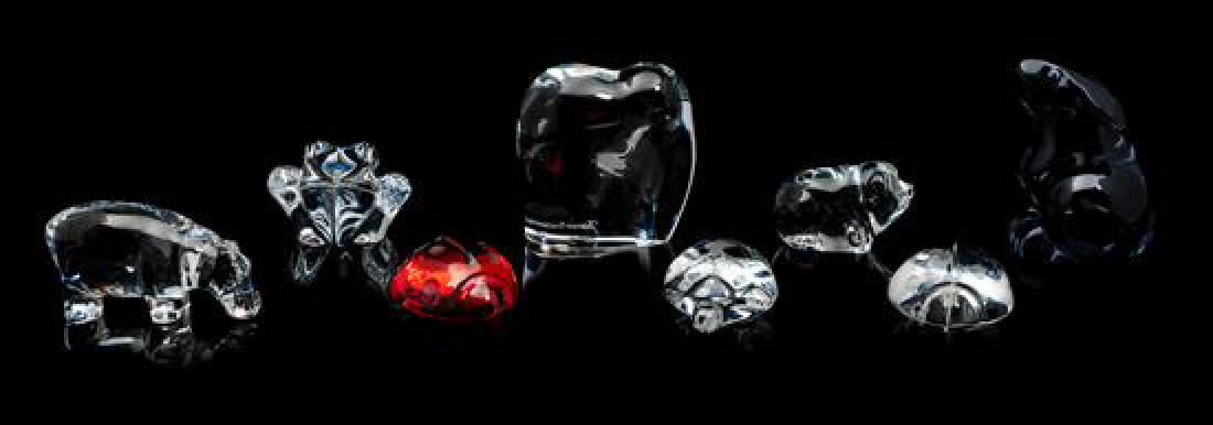 Eight Baccarat Small Ornaments Height of tallest 3 (1 of 1)