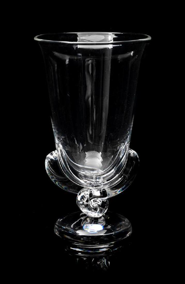 A Steuben Glass Vase Height 8 1/2 inches. (1 of 1)