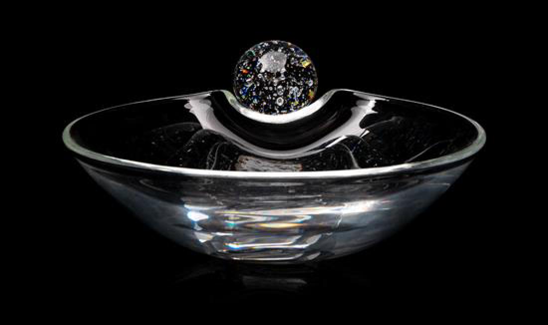 A Steuben Bowl Diameter 8 1/4 inches. (1 of 1)