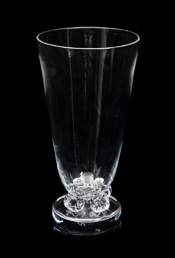 A Steuben Footed Vase Height 12 1/4 inches. (1 of 1)