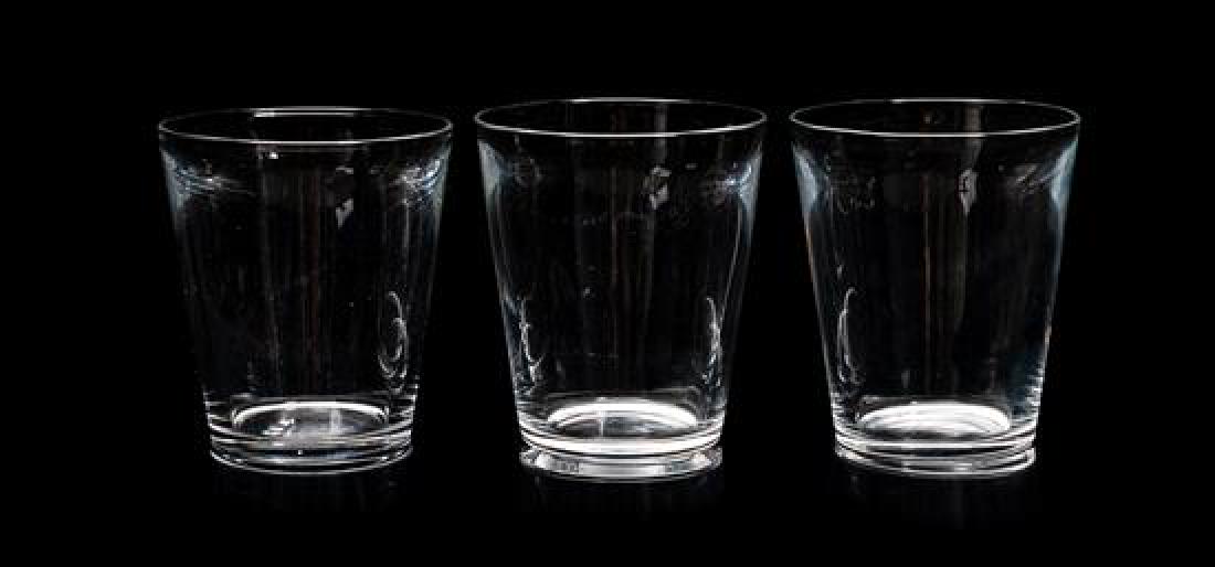 A Set of Eleven Steuben Glasses Height 4 3/8 inches. (1 of 1)