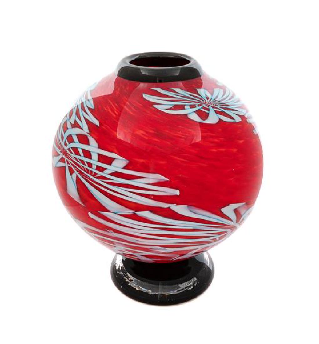 * A Glass Vase, Mark Sigafoos Height 13 inches. (1 of 1)