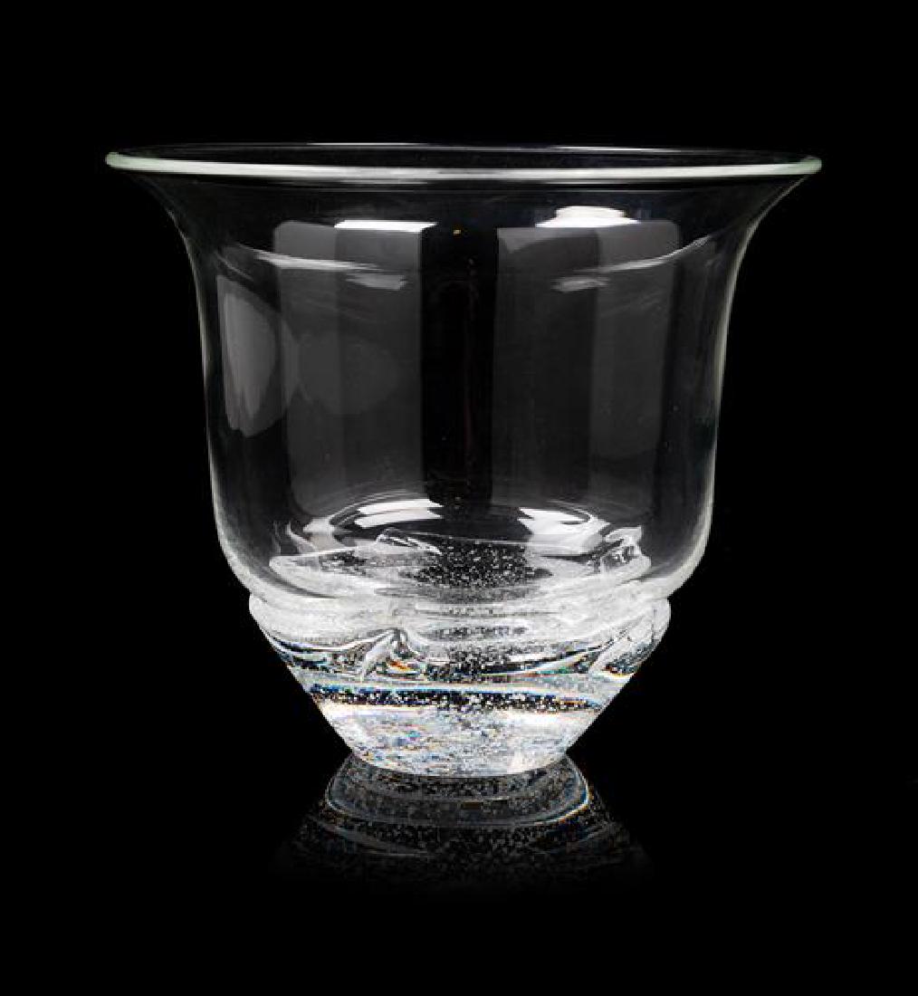 A Vase with Bubble Decoration Height 7 1/2 inches.: A Vase with Bubble Decoration pending marks Height 7 1/2 inches. Estimate $300-500