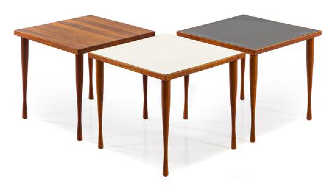 Hans Andersen, (Danish), set of three side tables (1 of 2)