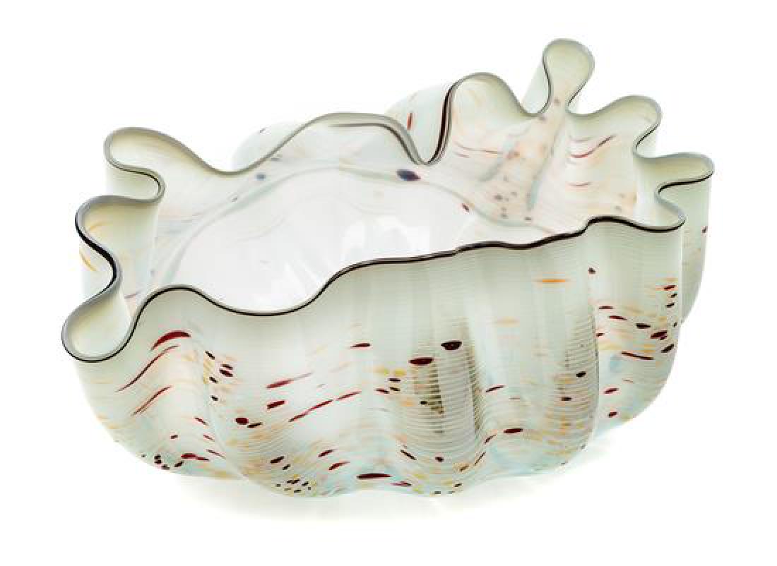 * Dale Chihuly, (American, b. 1941), White Macchia