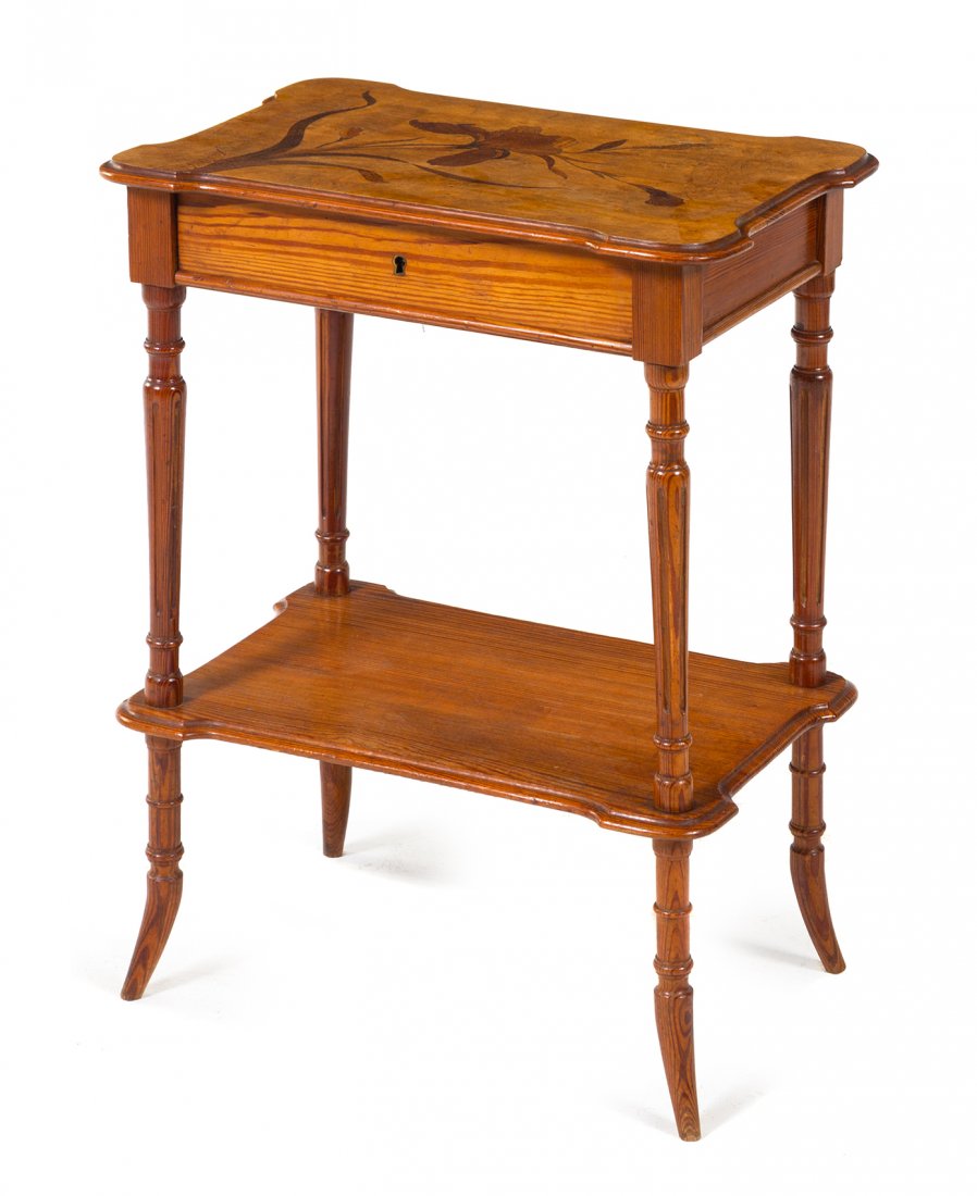 Art Nouveau, c. 1900, dressing table with interior (1 of 2)