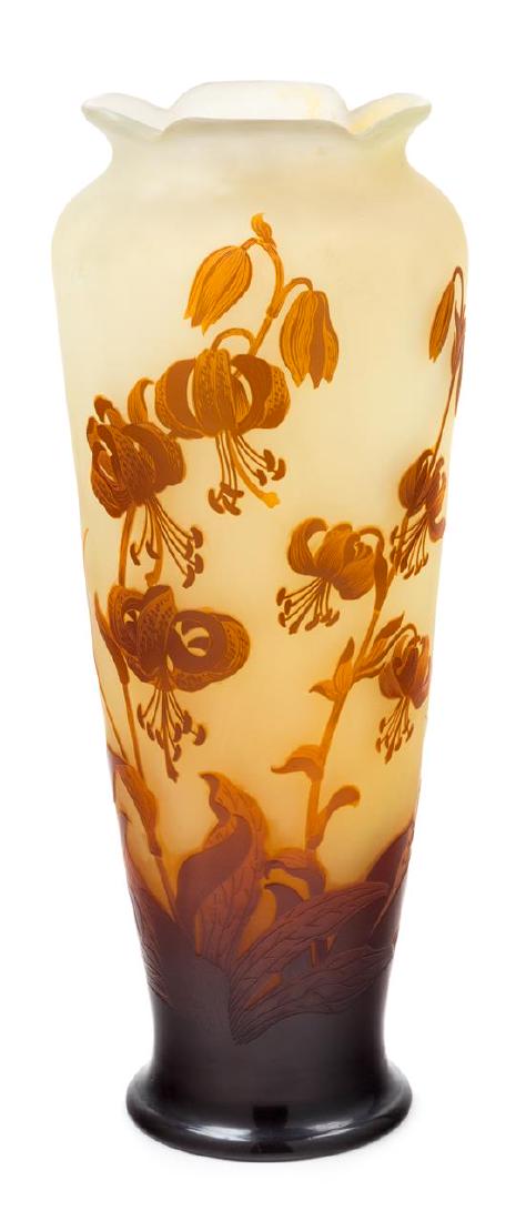 * Emile Galle, (French, 1846-1904), cameo vase (1 of 1)