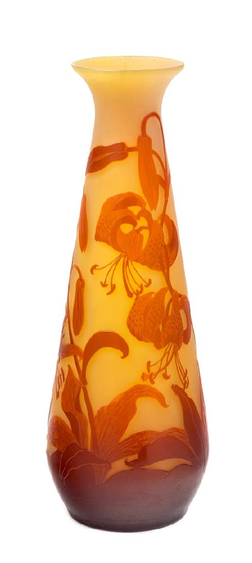 Emile Galle, (French, 1846-1904), cameo vase (1 of 1)