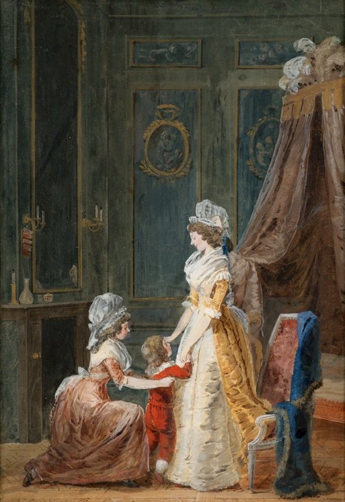 JEAN-BAPTISTE MALLET, (FRENCH 1759-1835), LA LECON D - 2