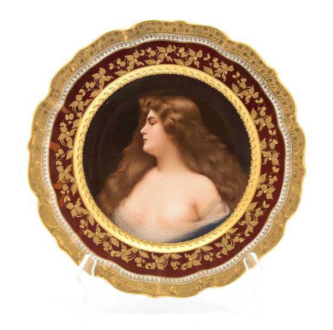 A Vienna Porcelain Cabinet Plate Diameter 9 inches. (1 of 1)