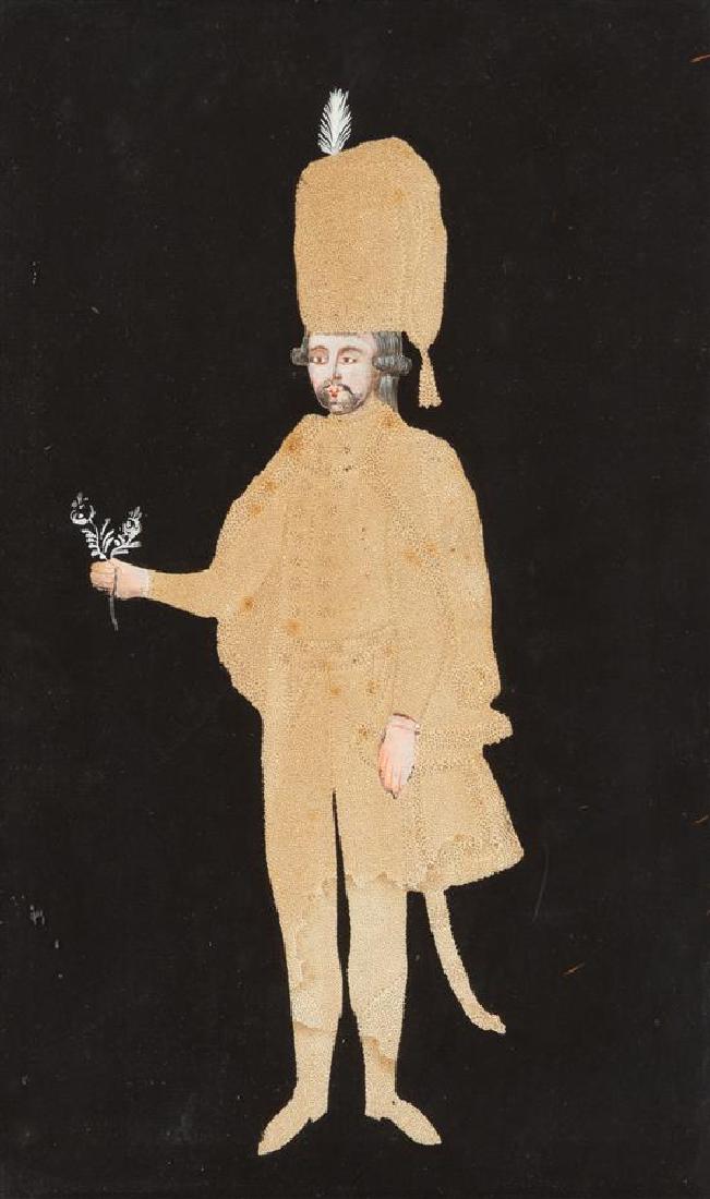 A Continental Pinprikt Watercolor 12 3/4 x 7 1/4 (1 of 1)