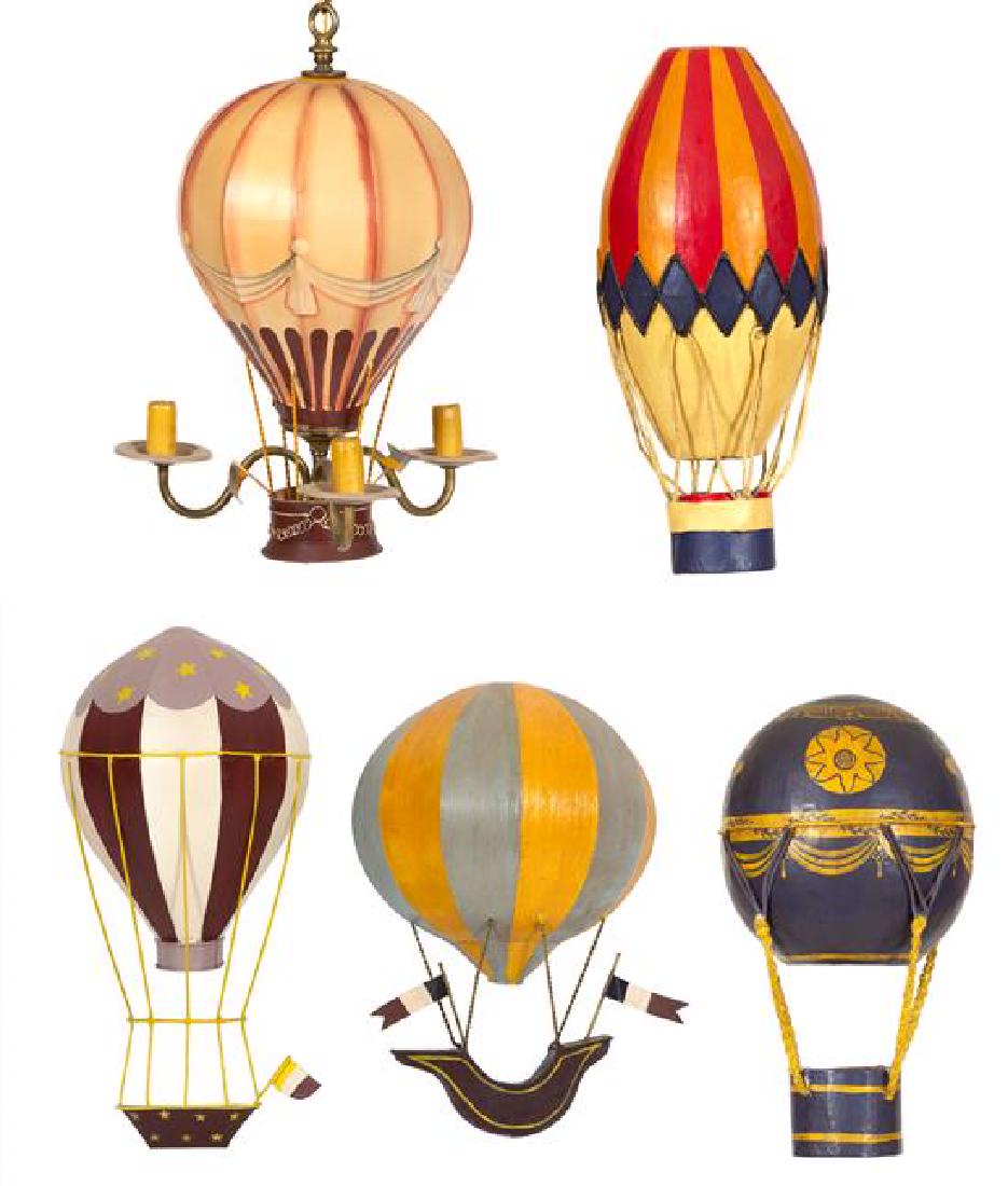 A Collection of Hot Air Balloon Wall Mounts Height of (1 of 1)