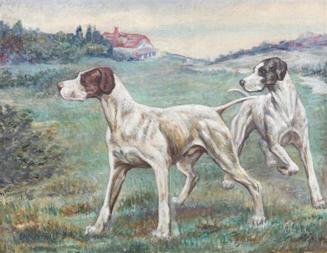 Enno Meyer, (American, 1874-1947), Pair of Hunting Dogs (1 of 1)