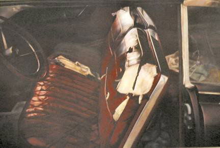 JOHN SALT, (AMERICAN B. 1937), CAR INTERIOR"": JOHN SALT (AMERICAN B. 1937) CAR INTERIOR" Pencil signed and numbered 70/200 in the margin. Color lithograph. 17 5/16 x 25 13/16 in. Unframed"