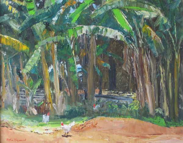 PETER HAYWARD, (AMERICAN B. 1905), KAHALUU"": PETER HAYWARD (AMERICAN B. 1905) KAHALUU" Signed, oil on canvas "