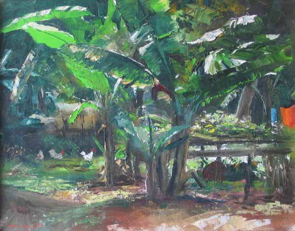 PETER HAYWARD, (AMERICAN B. 1905), BANANAS"": PETER HAYWARD (AMERICAN B. 1905) BANANAS" Signed, oil on canvas 16 x 20 in."