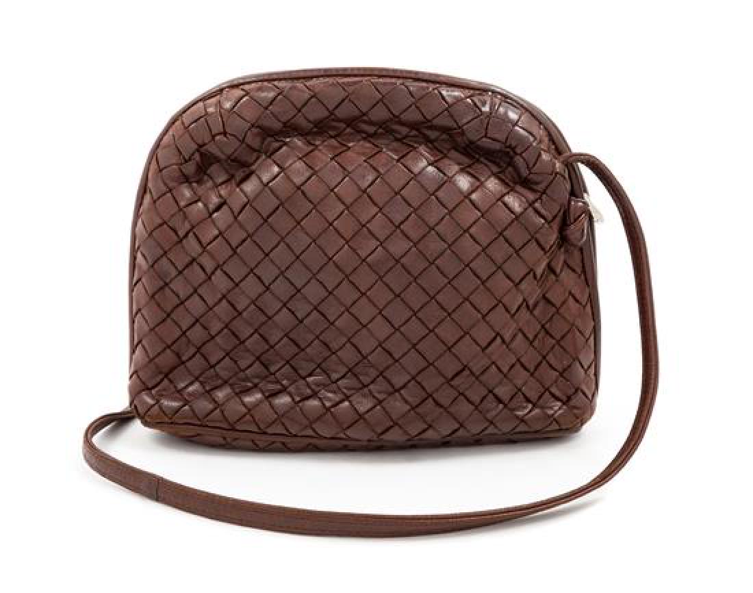 A Bottega Veneta Brown Intrecciato Small Shoulder Bag, (1 of 5)