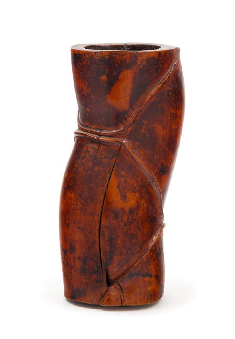 * A Chinese Bamboo Brushpot, Bitong Height 5 inches. (1 of 1)