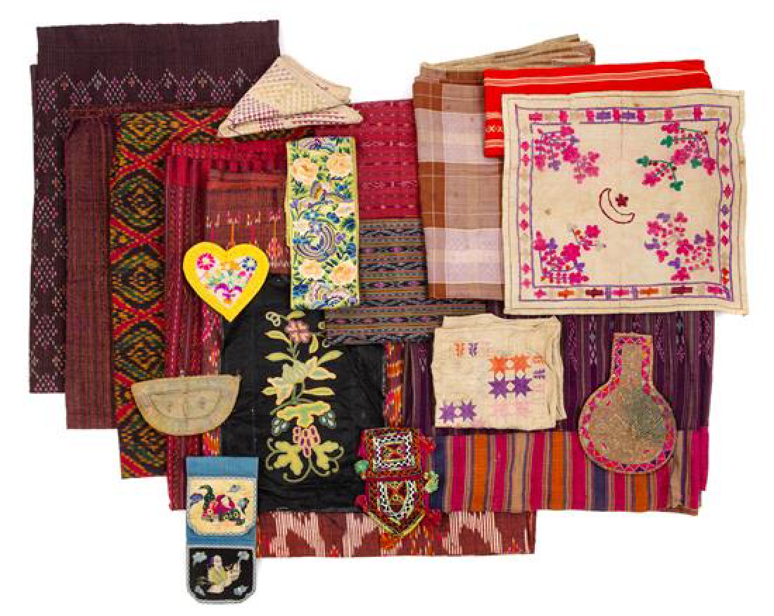 * Twenty Asian Textiles Approximate length of largest (1 of 1)