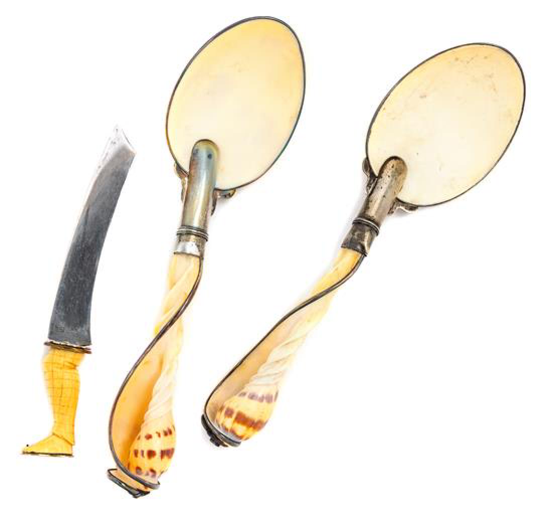 * A Pair of Continental Silver and Shell Serving (1 of 1)
