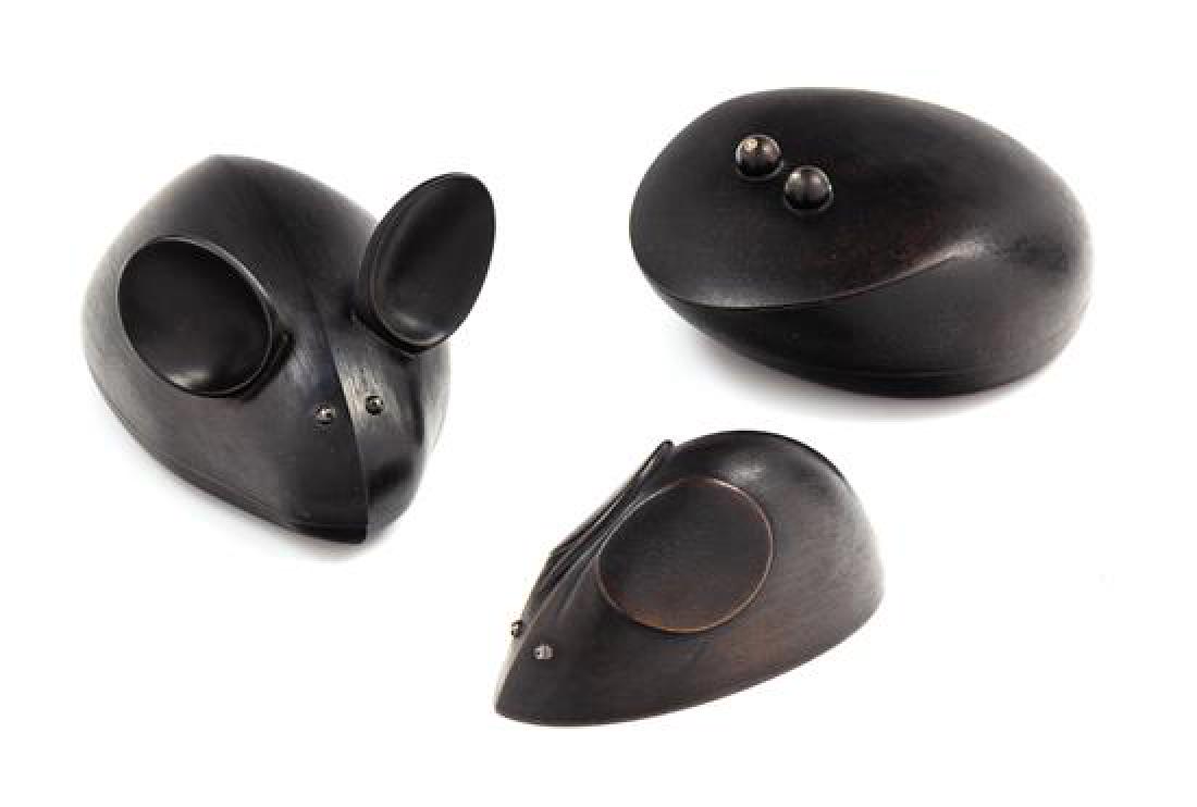 * Andreas Mathias Caderas, (Swiss, b. 1955), two mice (1 of 2)