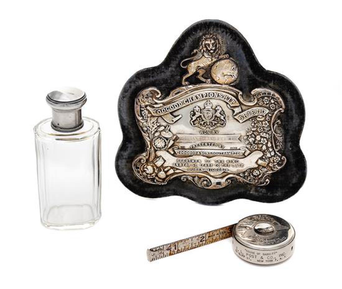 * A Group of Three Silver Desk Articles, various (1 of 2)