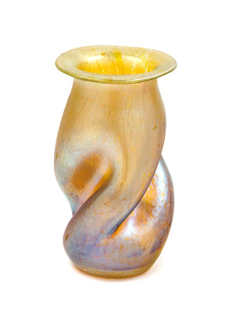 * Loetz Iridescent Glass Vase Height 4 1/2 inches x (1 of 1)