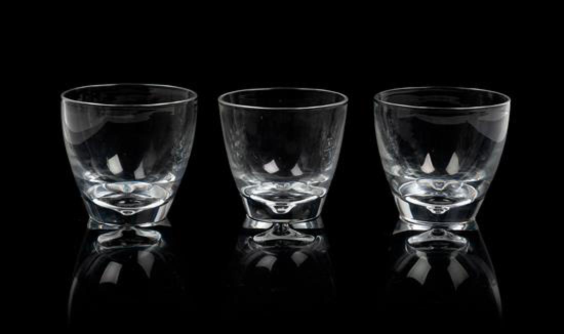 * A Set of Seven Steuben Glass Tumblers Height 3 1/2 (1 of 1)