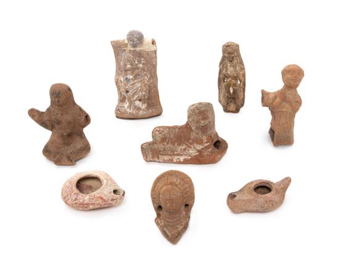 A Collection of Eight Etruscan and Roman Pottery (1 of 1)