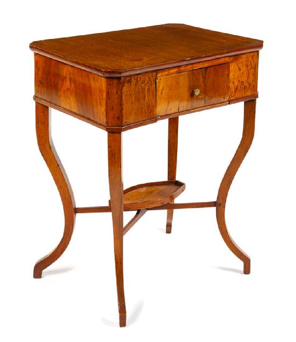 A Biedermeier Side Table Height 29 1/2 x width 22 3/4 x (1 of 1)