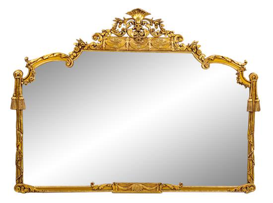 A Victorian Style Giltwood Mirror Height 48 inches x (1 of 1)