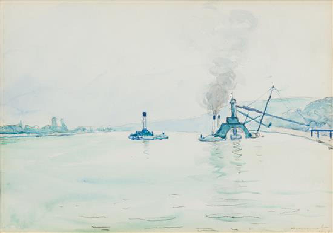 * Albert Marquet, (French, 1875-1947), Drague sur la (1 of 1)