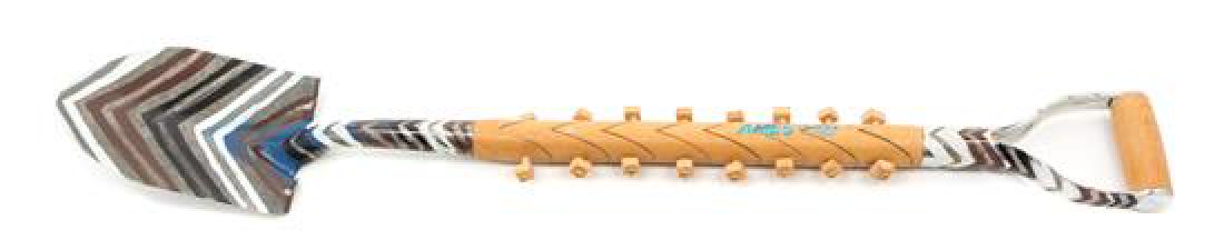 Margaret Wharton, (American, 1943-2014), Untitled, 1985: Margaret Wharton (American, 1943-2014) Untitled, 1985 wooden handled shovel numbered 3/35, signed Margaret Wharton and dated 38 x 6 inches. Estimate $800-1,200 Provenance: Claudia R. Luebbers Trust, C