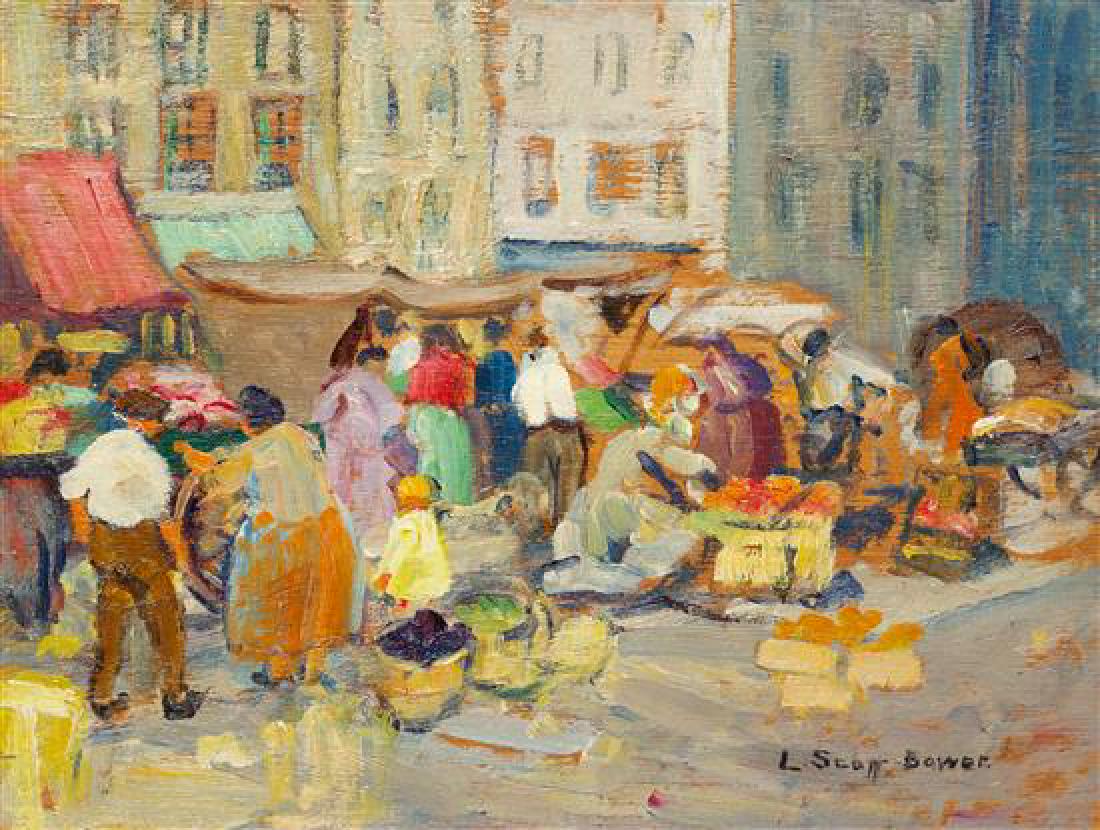 Lucy Scott Bower, (American, 1864-1934), Ghetto Market (1 of 1)