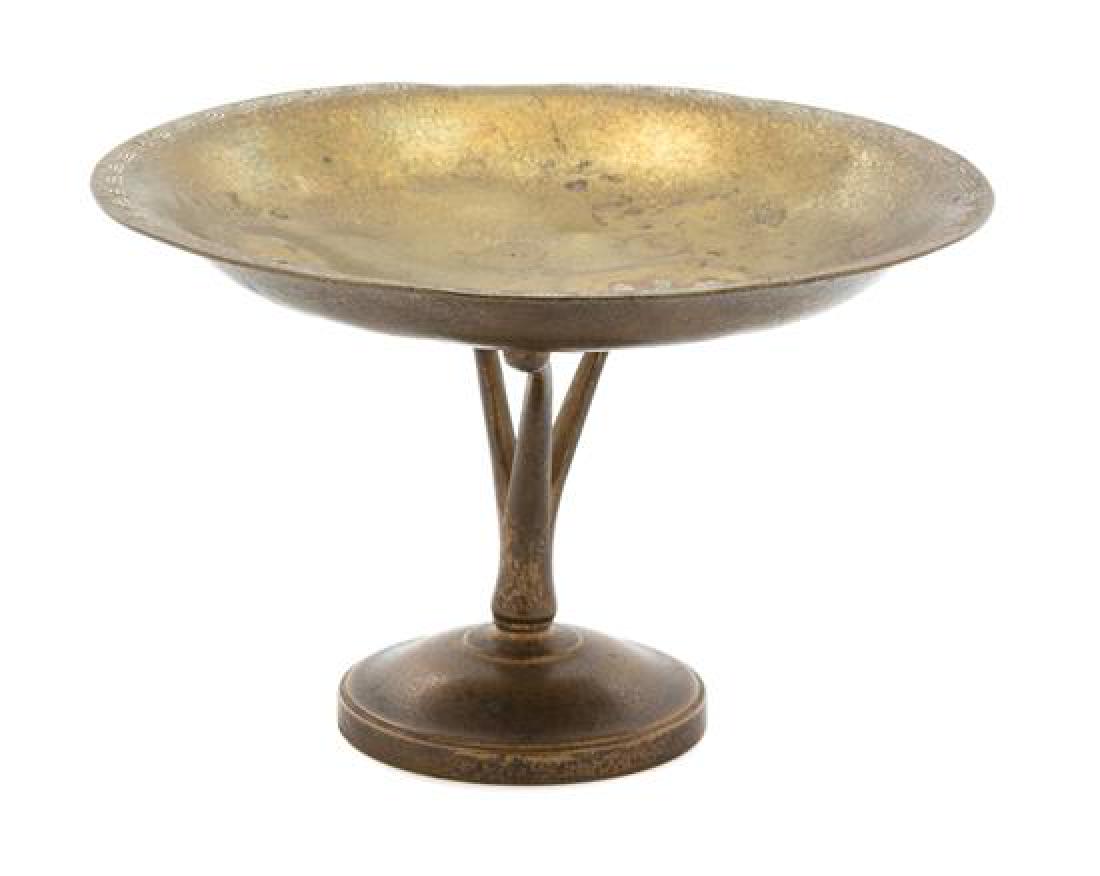 A Tiffany Studios Gilt Bronze Tazza Height 4 1/2 x (1 of 1)
