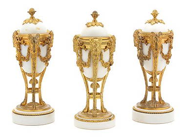 A Set of Three Louis XVI Style Gilt-Bronze-Mounted (1 of 1)