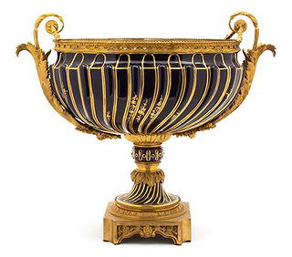 A Louis XVI Style Gilt-Bronze-Mounted Porcelain (1 of 1)