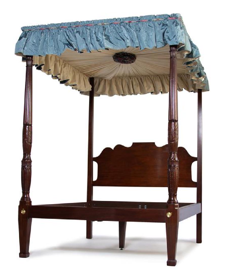 A Federal Style Mahogany Tester Bed Height 91 x width (1 of 1)