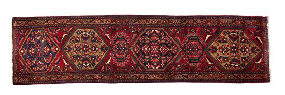 A Persian Wool Runner 10 feet 11 x 3 feet 1 inch. (1 of 1)
