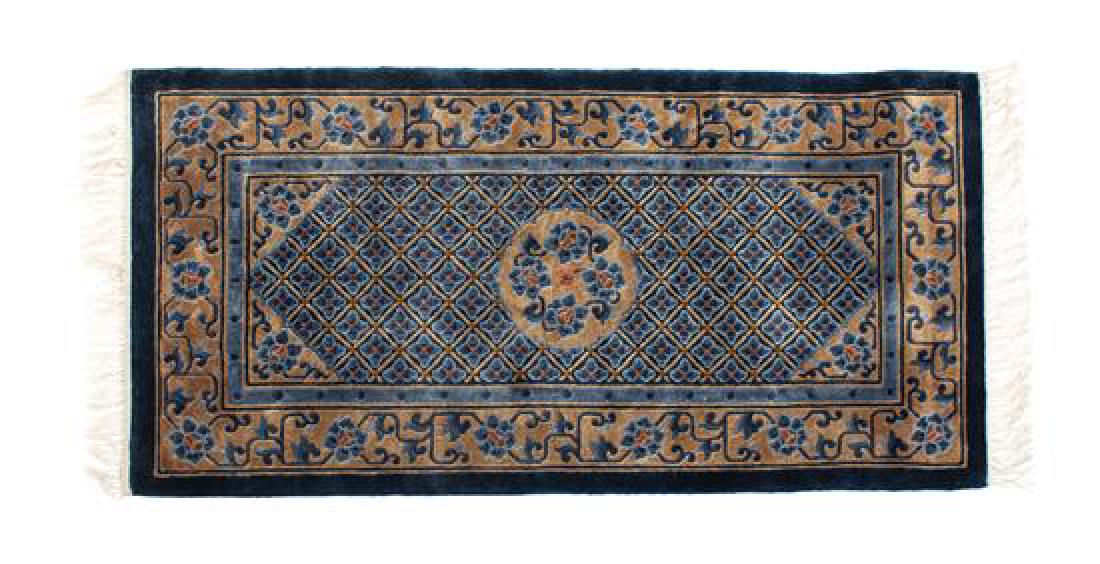 A Chinese Partial Silk Runner 54 x 27 inches.: A Chinese Partial Silk Runner 20th century 54 x 27 inches. Estimate $200-400 Property from the Collection of M. Anthony Greene, Atlanta, Georgia